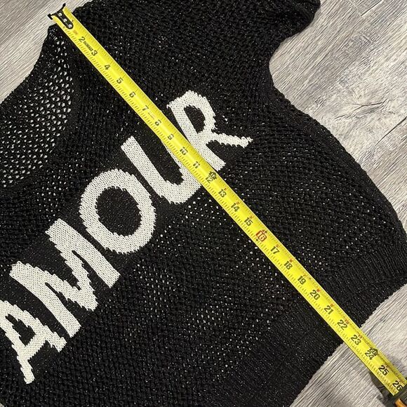 Amour Italian Crochet Pullover MADE IN ITALY NWOT - OS ($99) - Picture 10 of 10